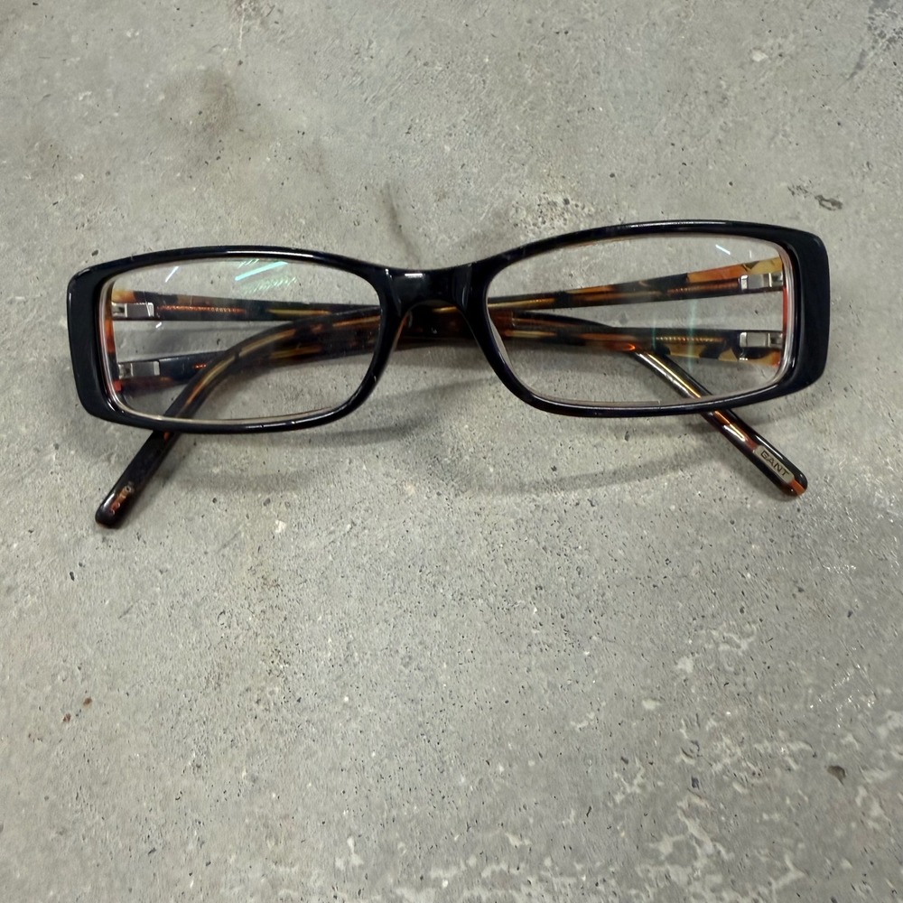 Gant Eyeglasses Unisex OS Black Tortoise Excellent Rectangular Designer Frames